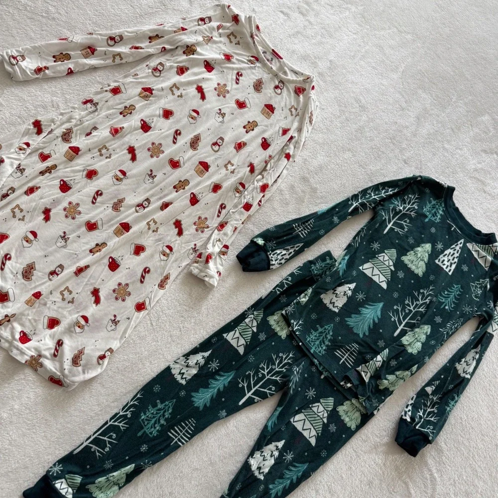 Bellabu Bear Kids 4T Christmas Pajamas‎ Sleepwear Nightgown Set